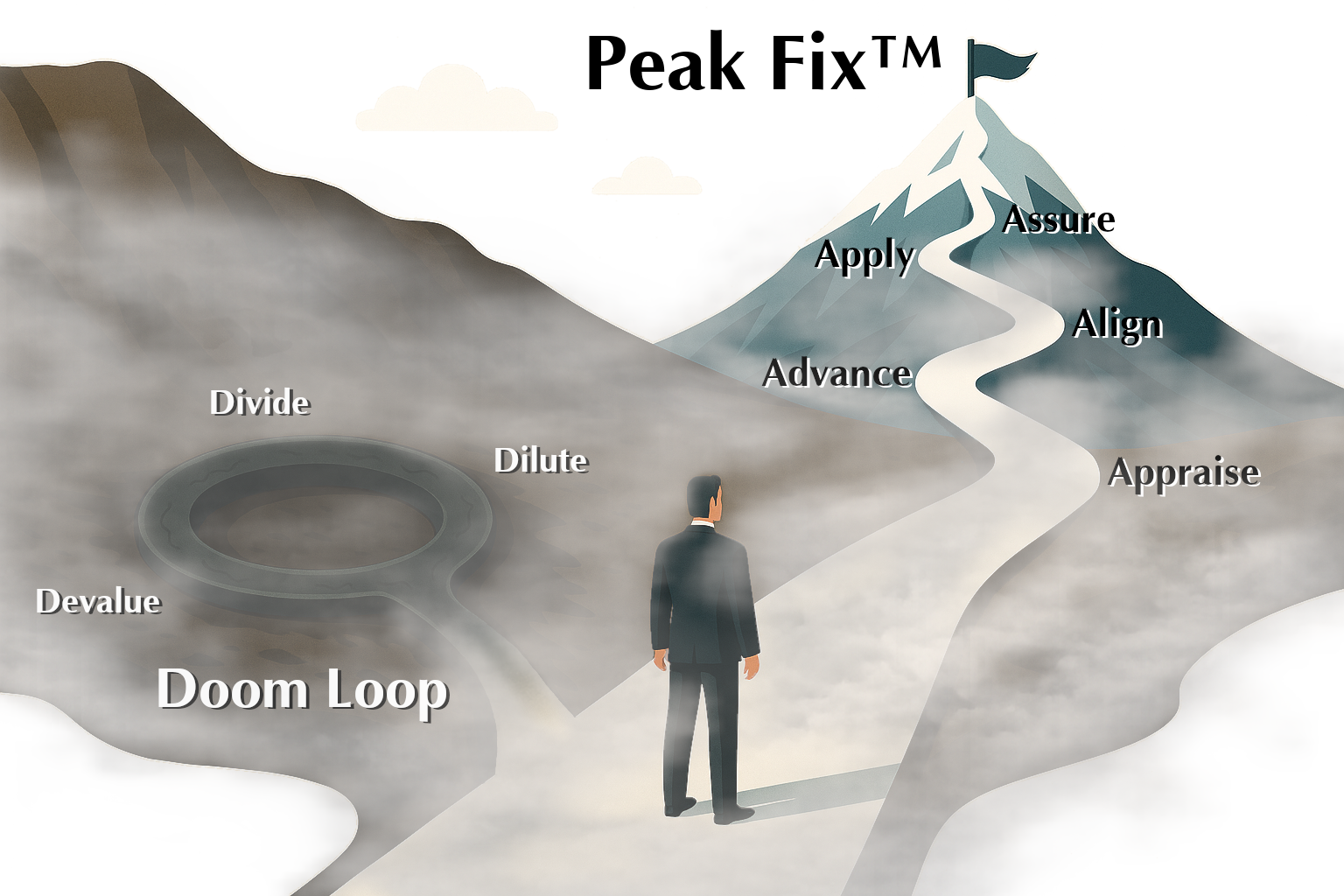 Crossroads: Doom Loop vs Peak Fix path